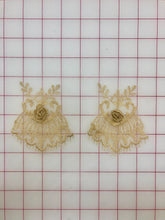 Applique - Gold Metallic 3D Pairs